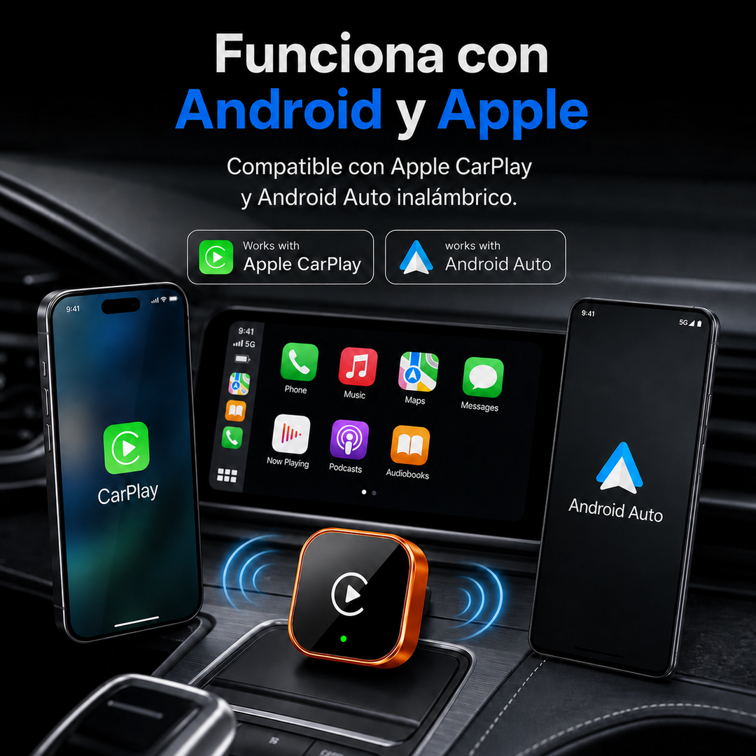 Magiclink - Adaptador CarPlay y Android Auto inalámbrico
