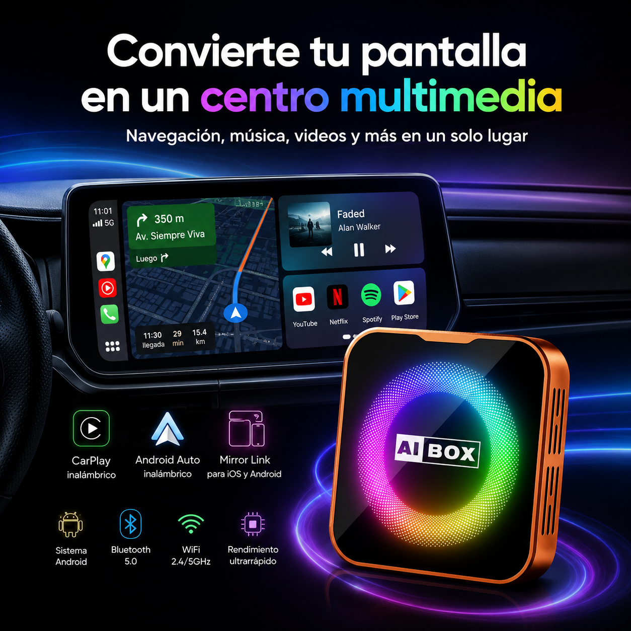 MagicLink Ultra convierte la pantalla del auto en un centro multimedia