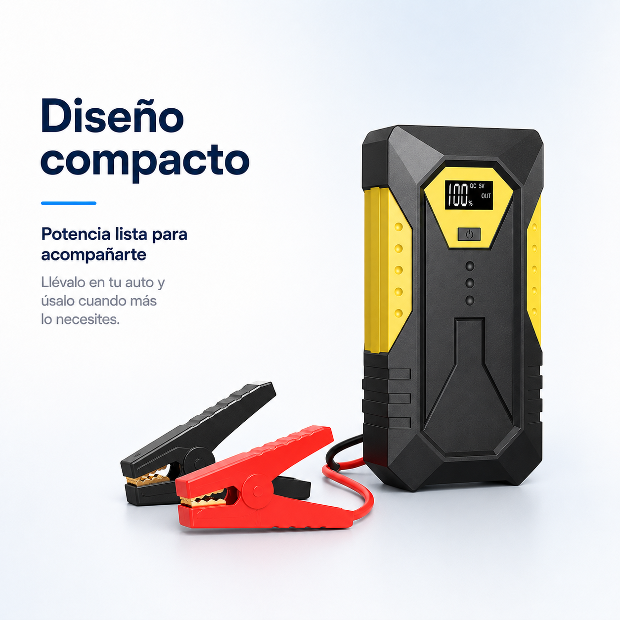 MagicStart arrancador compacto y fácil de llevar en el vehículo